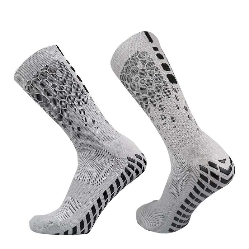 2023 neue Männer Frauen FußBall Socken Waben Grafiken Atmungsaktive Sport Pfeil Silikon Anti Unterhose Griff FußBall Socken