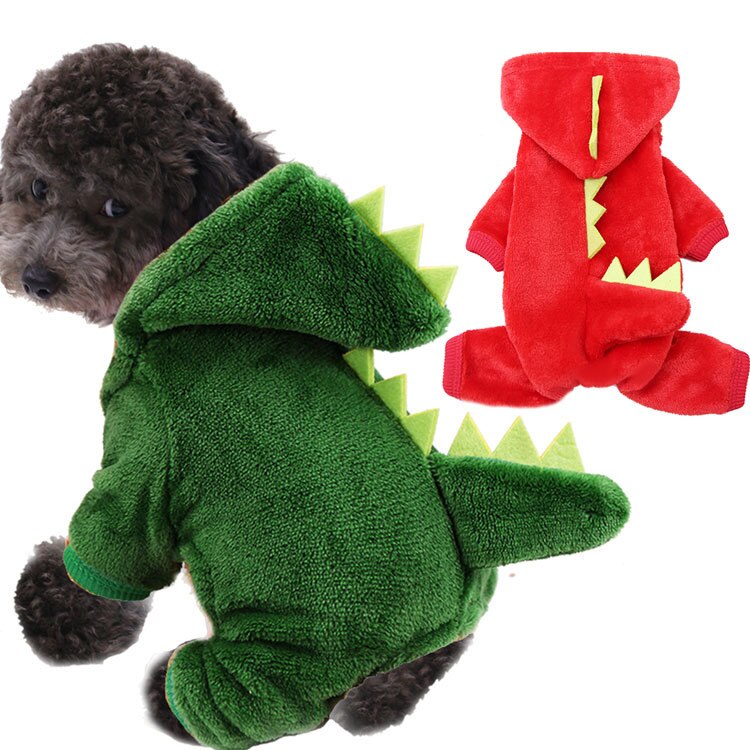 Xs xxl xxl roupas para cães dinossauro avatar roupas para animais de estimação grosso quente quatro patas roupas de gato lã coral roupas para cães