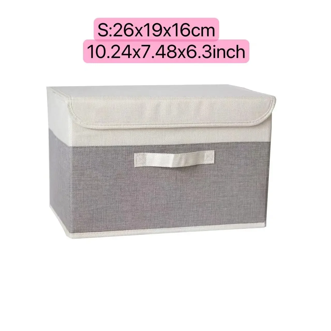 Folding Non Woven Fabric Storage Box Large Capacity Dustproof Storage Box Home Supplies Clothing Sock Dustproof Storage Box: Orange