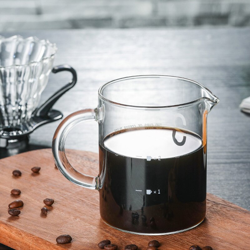 Coffee Filter Set V60 Glass Coffee Dripper 1-2 Cup Coffee Sharing Pot Brew Coffee Filter Funnel Reusable Coffee Jug Coffee Maker