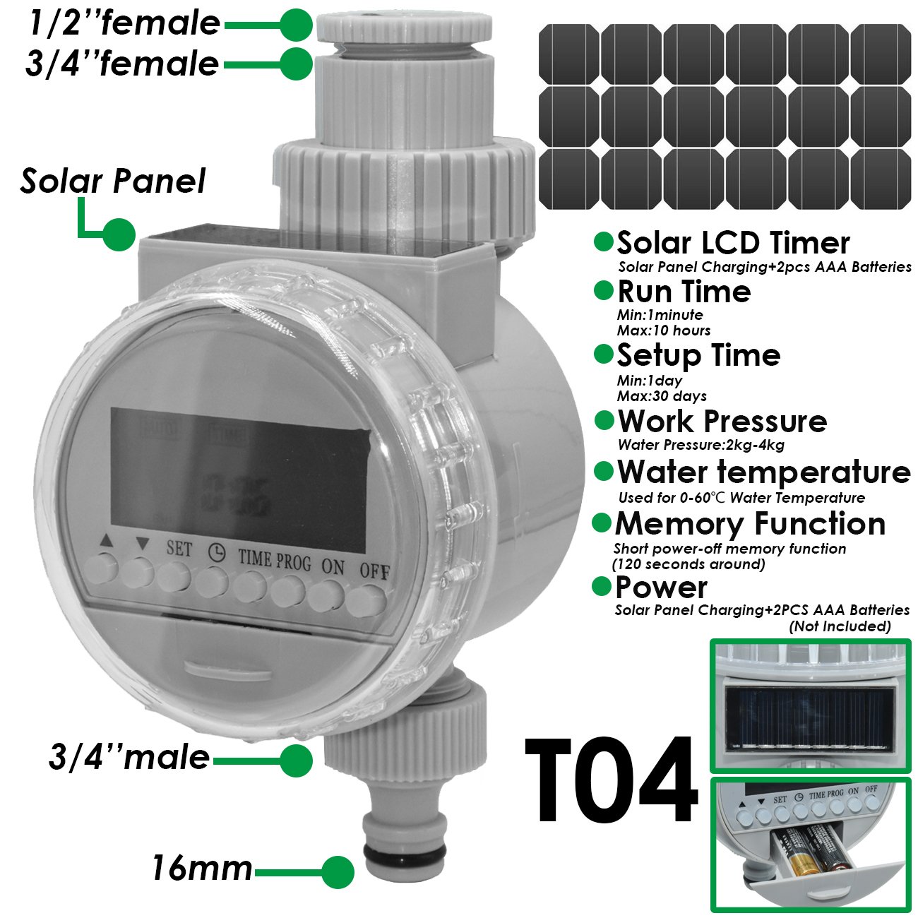 KESLA 5-50M Garden Drip Irrigation Kit 1/4'' Drippers Drip Arrow Watering System by for Balcony Bonsai Plant Flower: MULTI