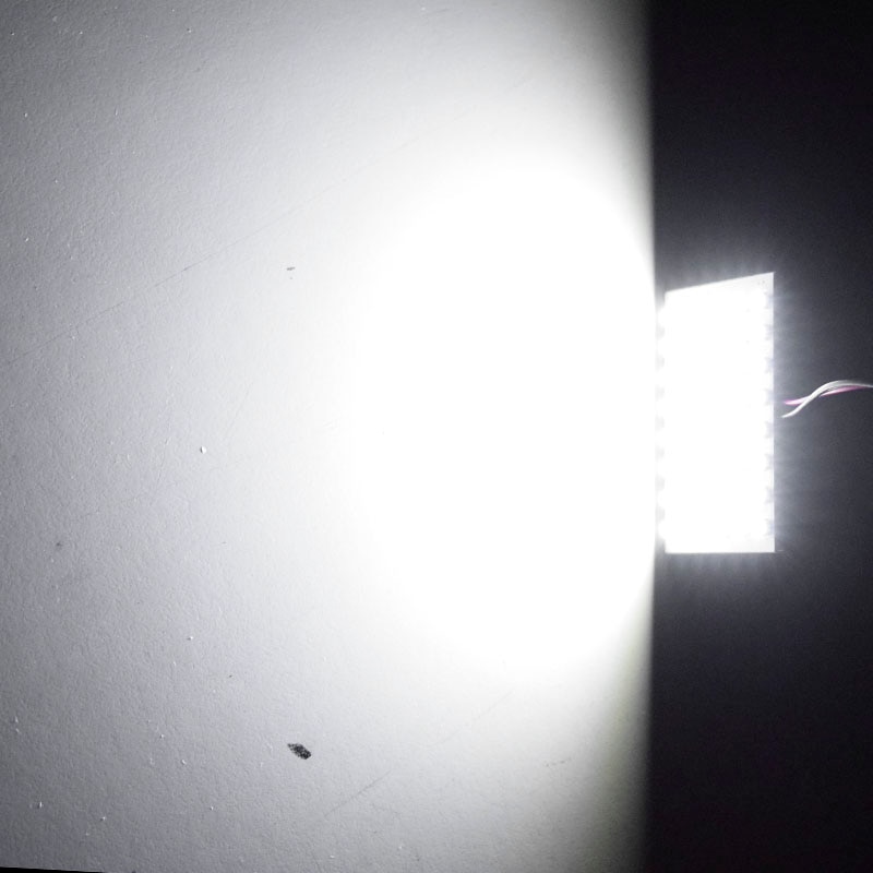 12 36 48 SMD 2835 LED Auto Dome Panel Light Car Interior Reading Lamp Roof Bulb With T10 W5W BA9S C5W Festoon 3 Adapter Base