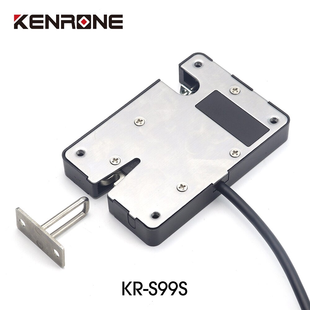 KENRONE Stainless Steel Deadbolt Electromagnetic Refrigerator Door Latch Solenoid Lock: 24V