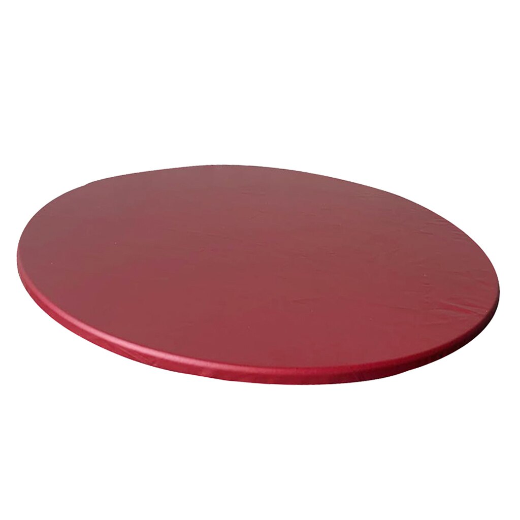Uitgerust Tafel Dekken Doek Elastische Randen Ronde Zachte Tafelkleed Tot 120Cm Dia