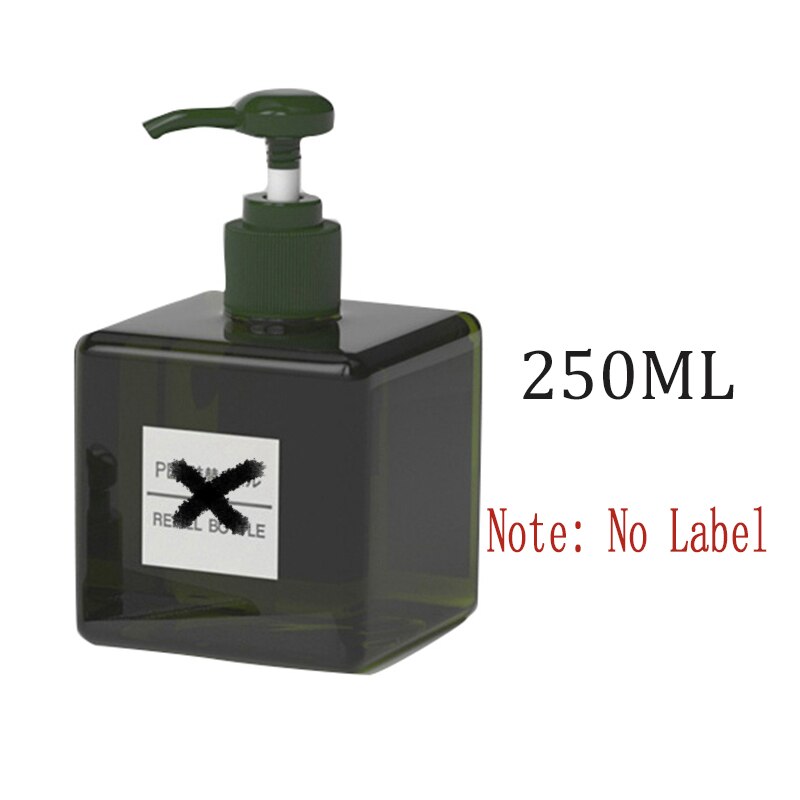 Bouteille de Gel douche de shampooing presse | 650/450/250ML conditionneur de cheveux, distributeur distributeur de savon de salle de bains, bouteilles de rangement rechargeables: GS