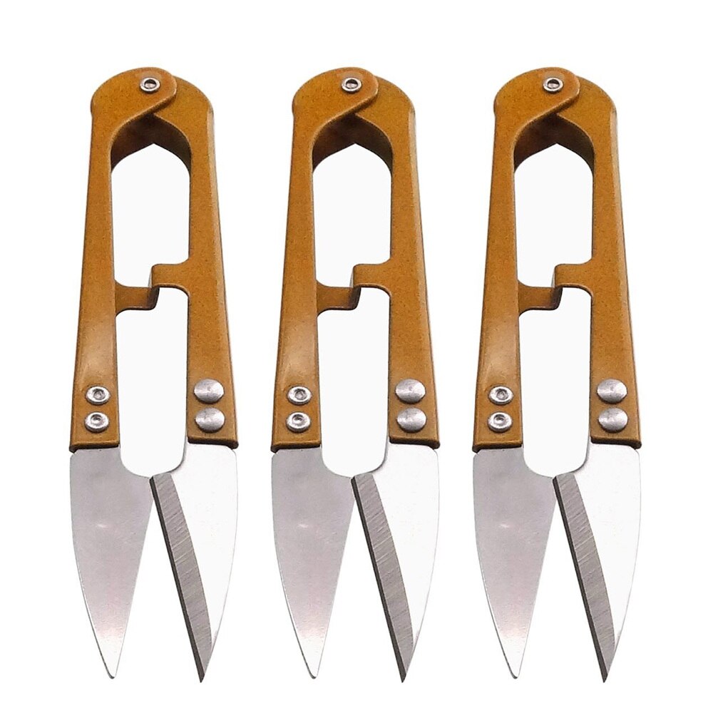 3Pcs/Lot Cutting Sewing Scissors shears Cross Stitch Embroidery Tailor's scissors fabric Supplies Tailoring Dressmaking Crafting: Yellow