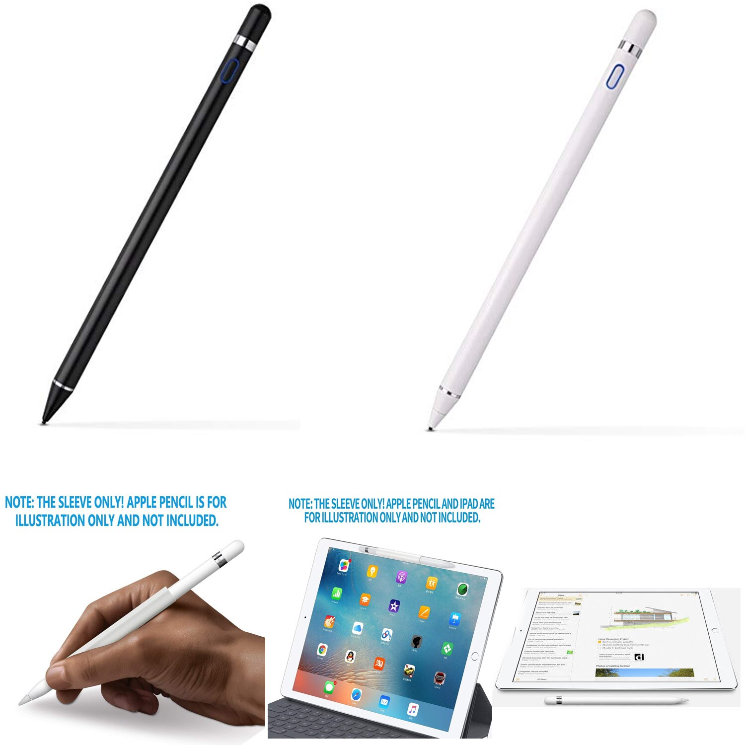 Pour Apple Pencil 2 1 Ipad Stylo Tactile Pour Ipad Pro 10.5 11 12.9 Pour Stylet Ipad 5th 6th 7th Mini 4 5 Air 1 2 3