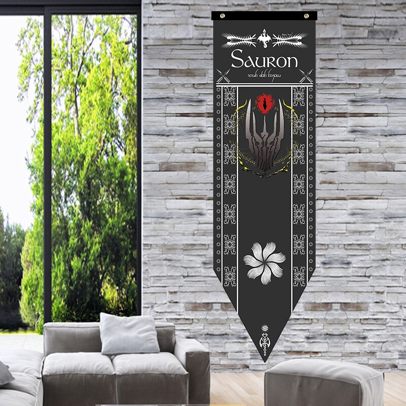 Erebor Arkenstone Lotr Flagge Rivendell Rohan Arthedain Ancalagon die Schwarz Saruman Wohnkultur Fahnen Banner Dekoration Valance S2