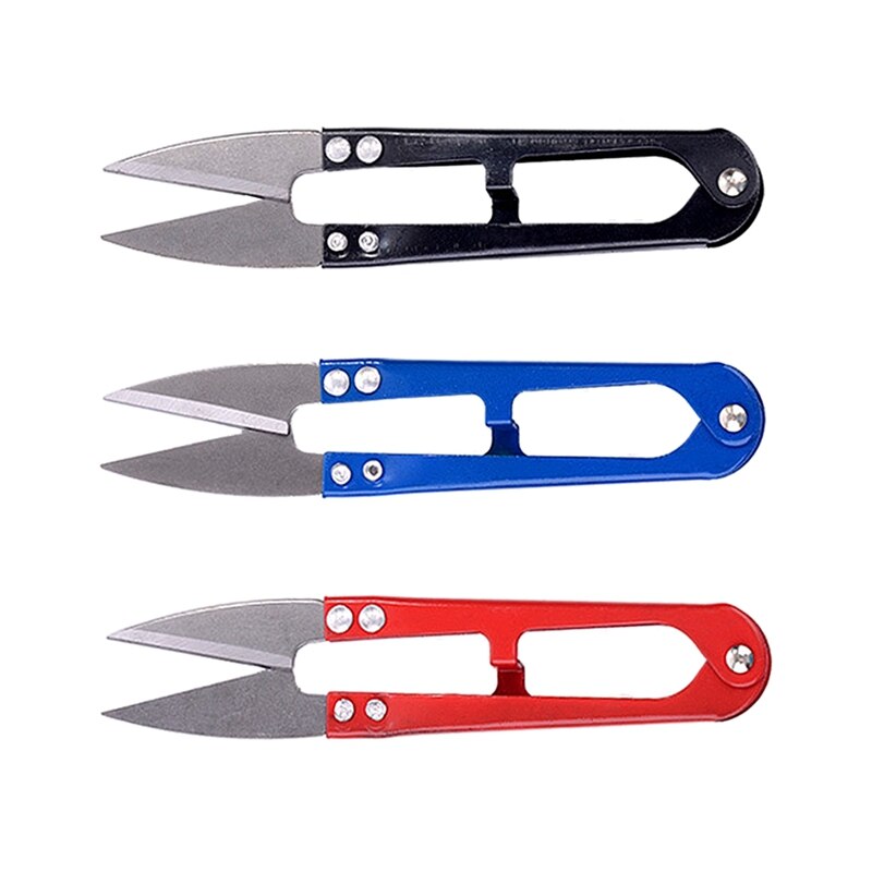 Srebrny arkusz żyłka przędza metal nożyczki nożyczki papierowe nożyczki nici krawiec czerwony niebieski czarny losowo