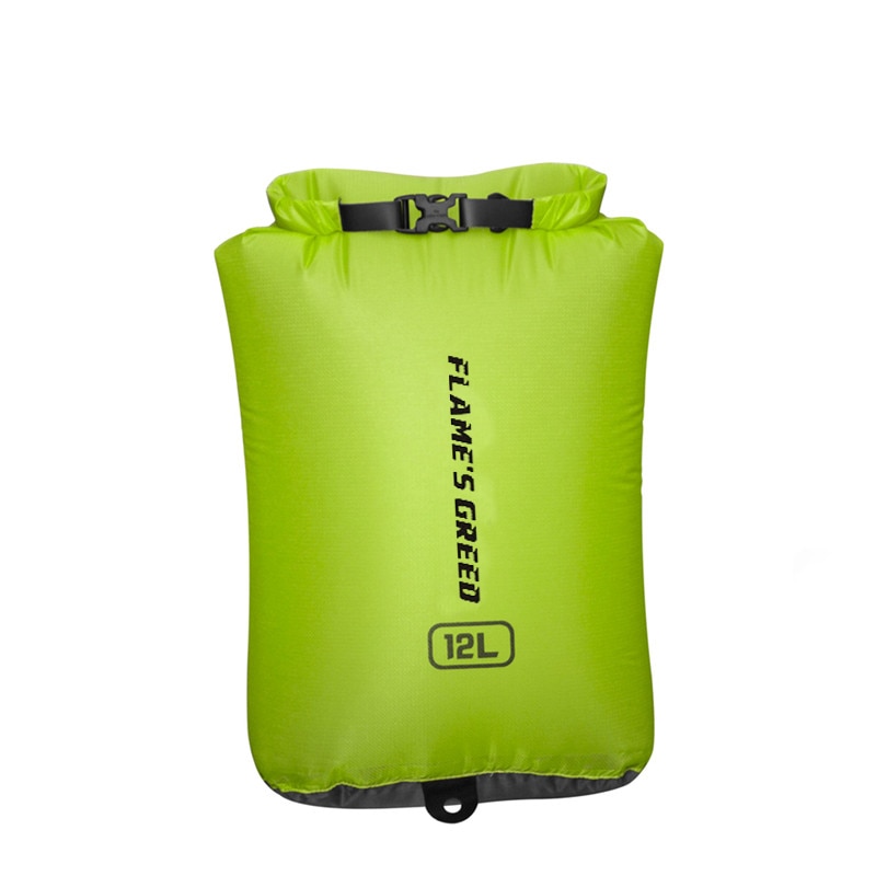 Drivpose vandtæt tørpose til kano kajak rafting sport flydende opbevaringsposer foldbare rejsesæt 24l 12l 6l