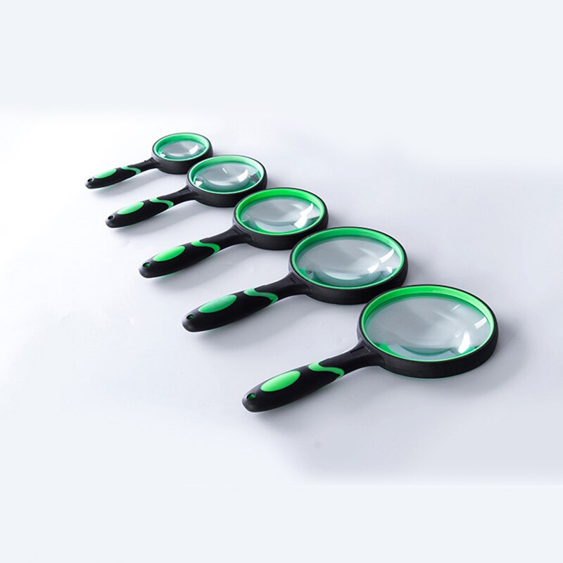 Magnifying Glass 10X Handheld Reading Magnifier Large Magnifying Lens with Non-Slip Soft Handle, Repair Lupa Hobby