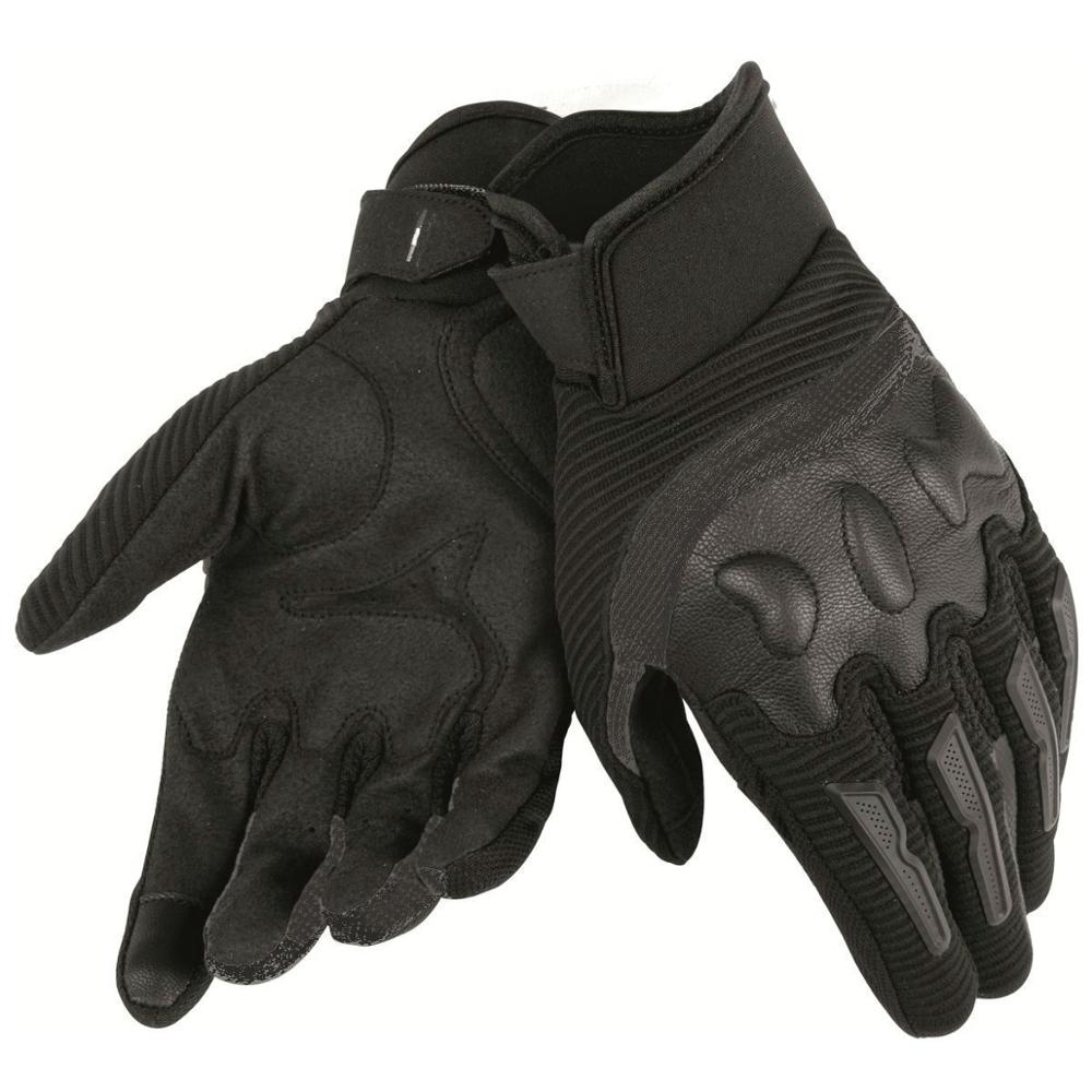 Dain motorcykel luftram handskar motocross bmx downhill cykel cykling herr kvinna handskar svart röd: Svart / Xl