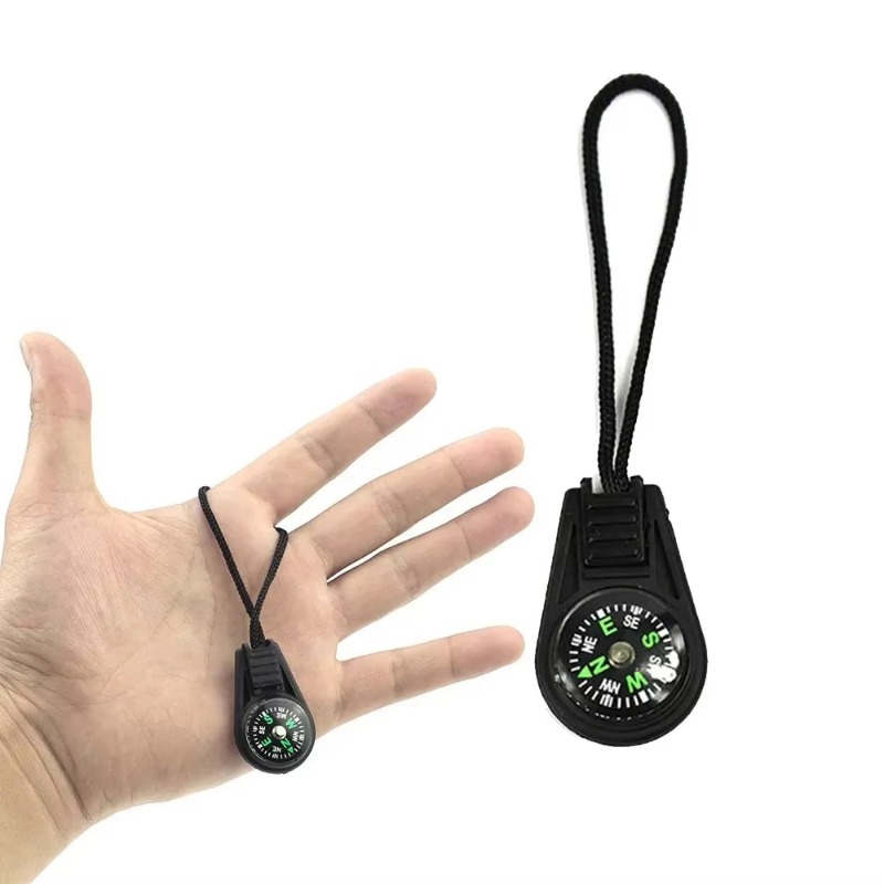 Plastic Mini Kompas Outdoor Survival Gereedschap Kamperen Wandelen Reizen Pocket Navigator Multifunctionele draagbare klimuitrusting