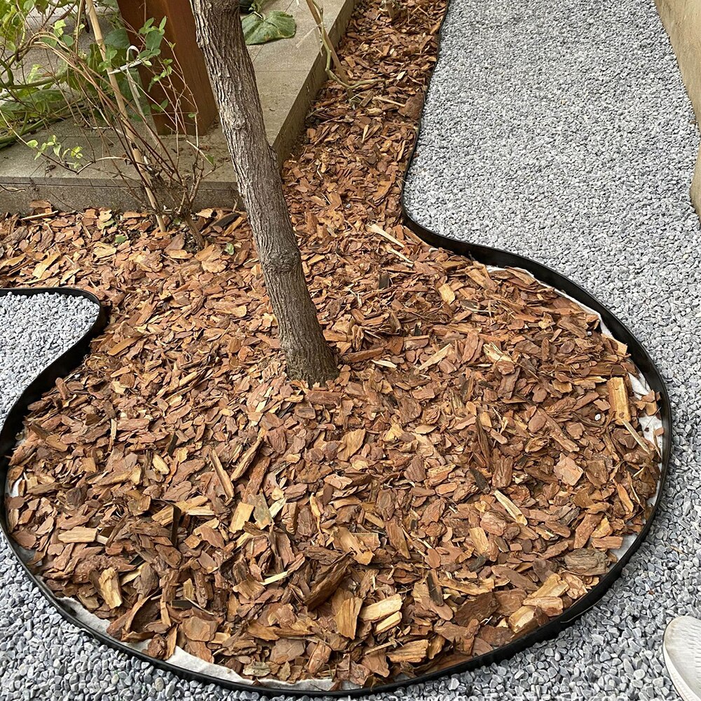 Lawn Landscape Edging Kit 16.5 ft Lawn Edging Include 15 Spikes Plastic Garden Edging Border for Landscaping Flower Gardens