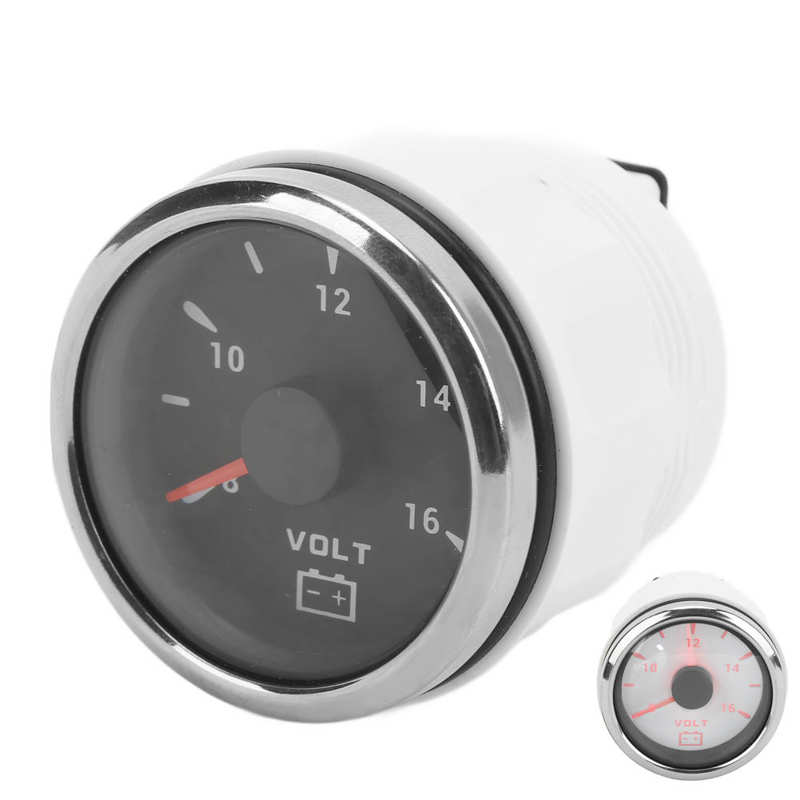 Boat Voltmeter Marine Voltage Gauge Pointer Indication for Yachts for RVs