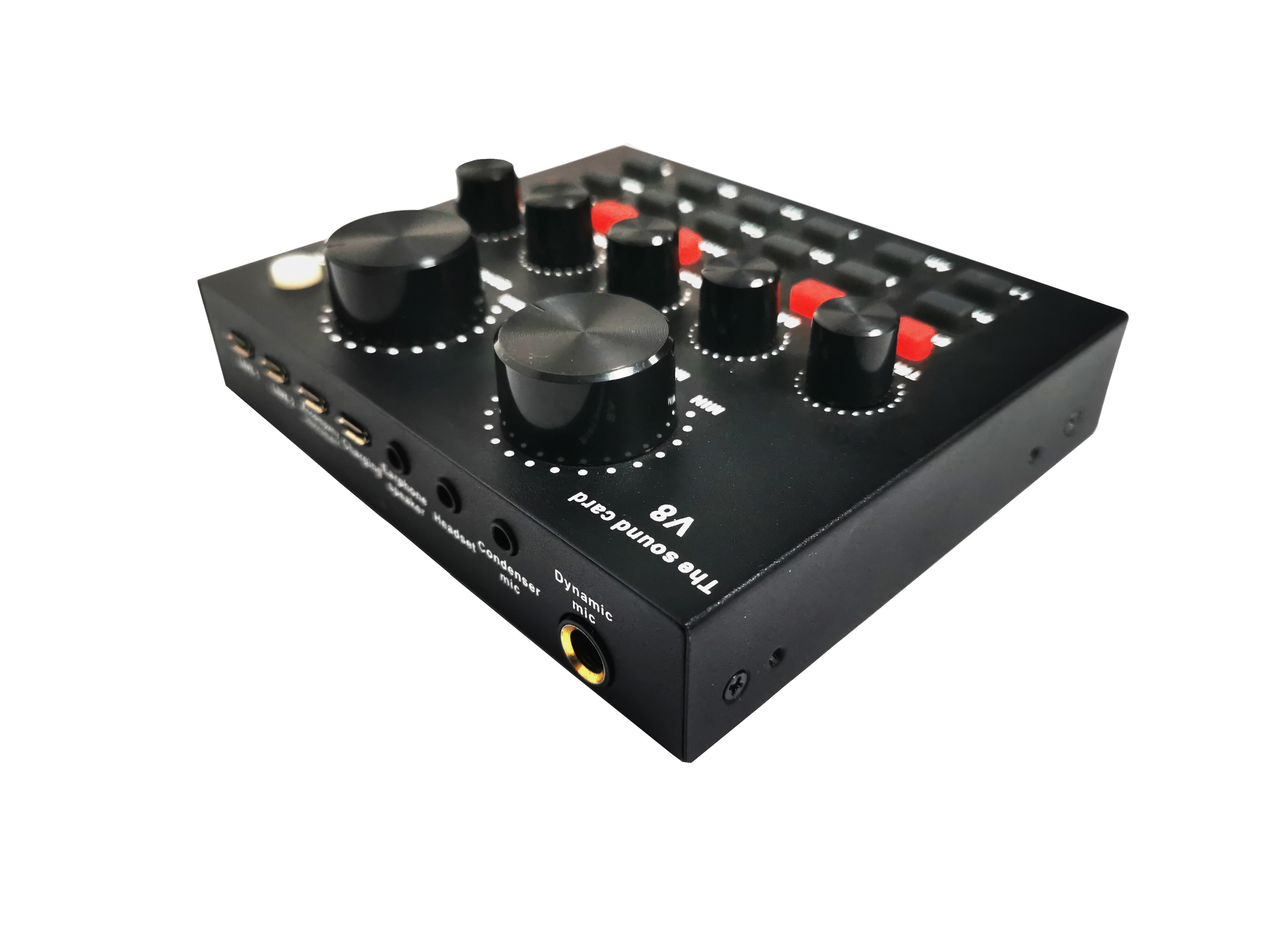 V8 sound card set, mobile phone, desktop computer, special equipment for singing and live broadcast, full set of K songs for all