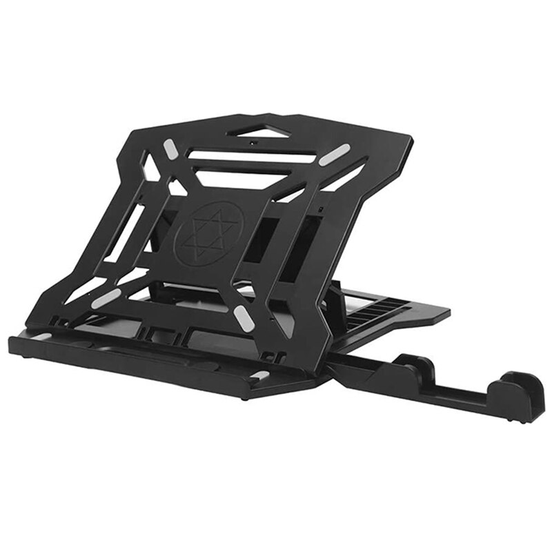 Laptop Stand Adjustable Laptop Stand Multi-Angle Swivel Stand Mobile Phone Pad Stand for 10 to 17 Inch Laptops: Black
