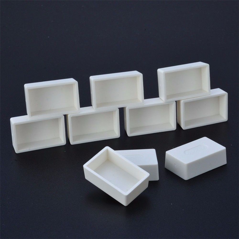 10 Strips 60 Pots Empty Paint Strips Mini Paint Box Arts Crafts Plastic Storage Containers Pigment Container Drawing Accessories: 30mm x 19mm x 10mm