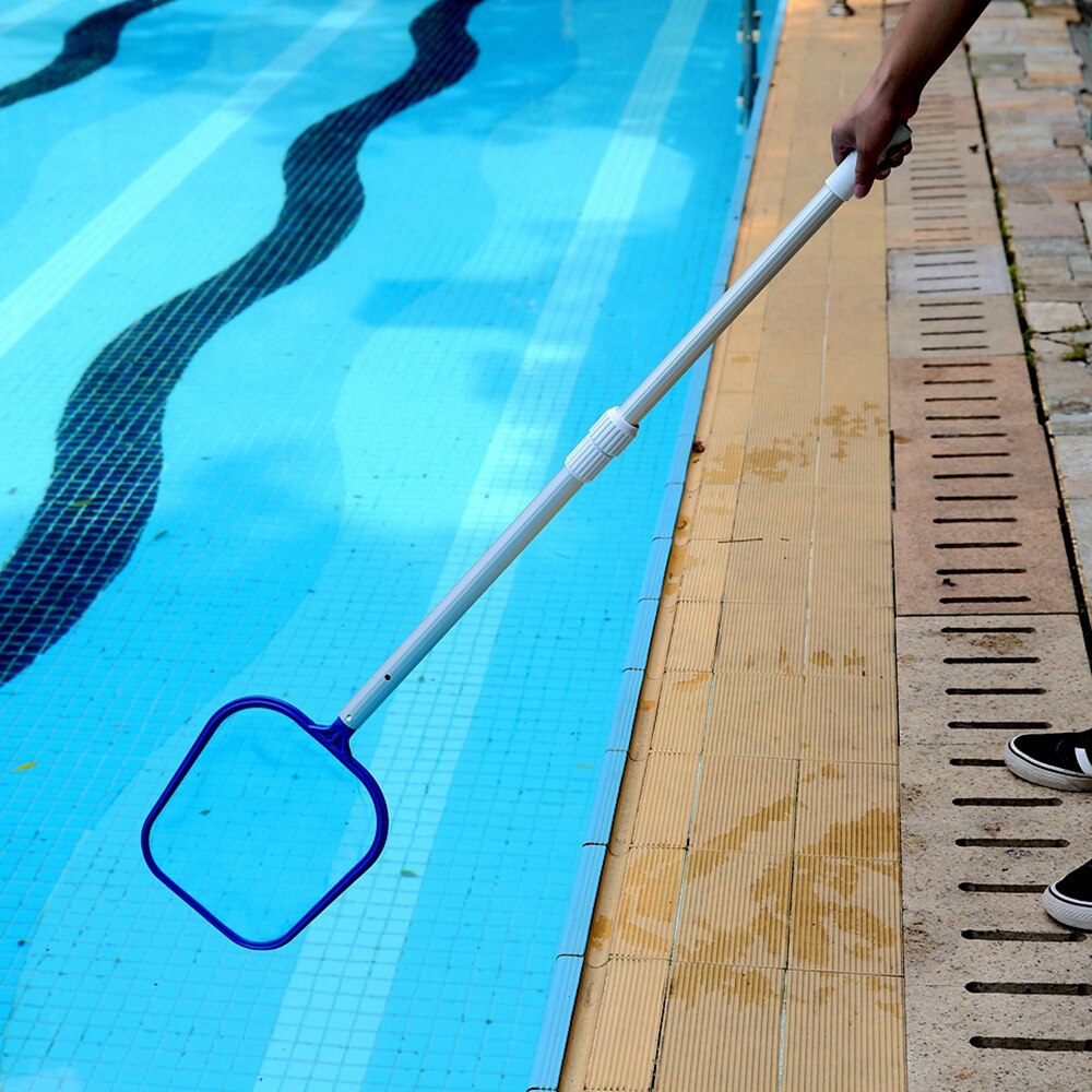 Swimming Pool Salvage Net Pool Landing Cleaner Net Cleaning With Aluminium Telescopic Pole Fish Pond Skimmer Leaf Garbage Clean