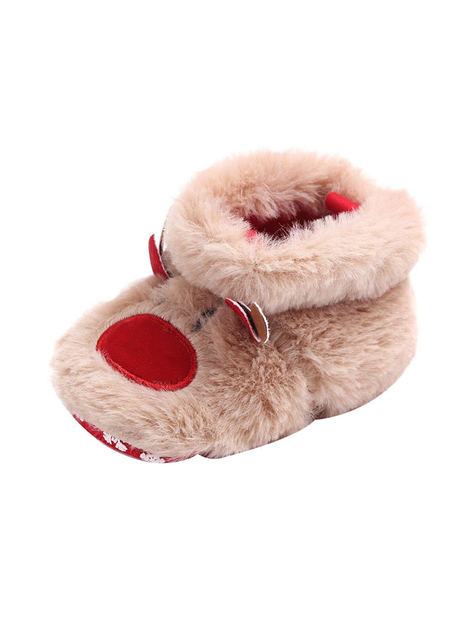 Weihnachten Baby Mädchen Jungen Schnee Stiefel Weiche Sohle Anti-Slip Krippe Schuhe Winter Warme Gemütliche Bowknot Booties