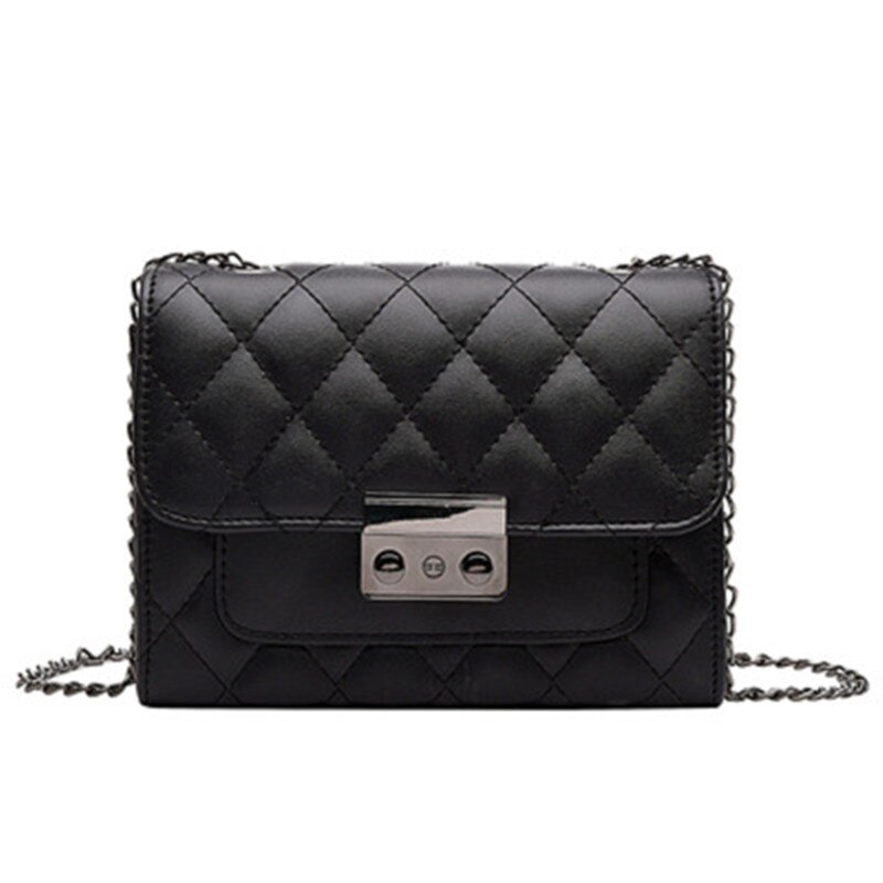 Carteras cruzadas para mujer antirrobo Cartera de viaje en una cadena de cuero de PU