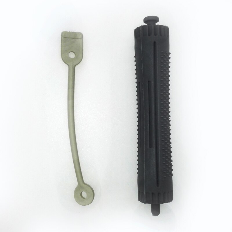 12pcs Hairdressing Perm Rods with Rubber Band Hair Curlers Rollers Plastics Hollow Core Flexi Rod Bigoudis Magique Curler UN518