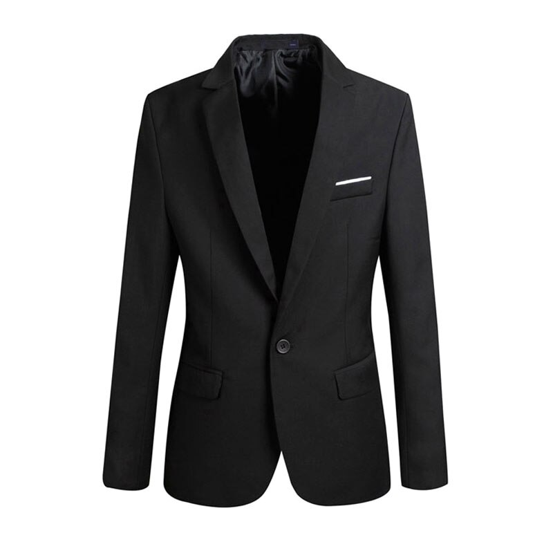 Brand Blazer British's Style casual Slim Fit suit jacket male Blazers men coat Plus Size 6XL CGU 88: Black / M