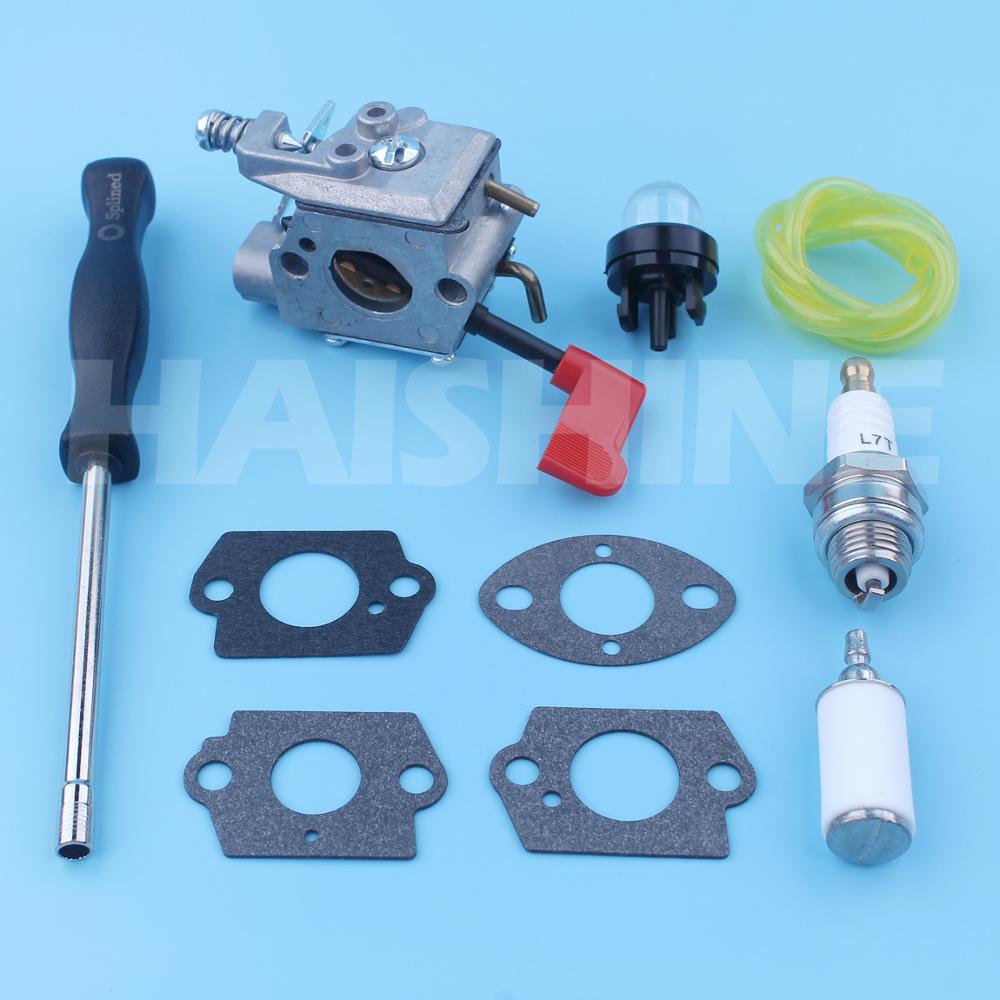 Carburetor Kit For Craftsman Poulan PP331 PP336 PP036 PP136 32cc Gas Trimmer PP445 PP446 PP446T Pole Pruner Walbro Carb WT-628