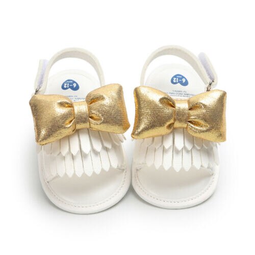 Sandales à nœuds pour bébés filles | Chaussures à talons plats, chaussures de fête d'été, pour bébés filles,