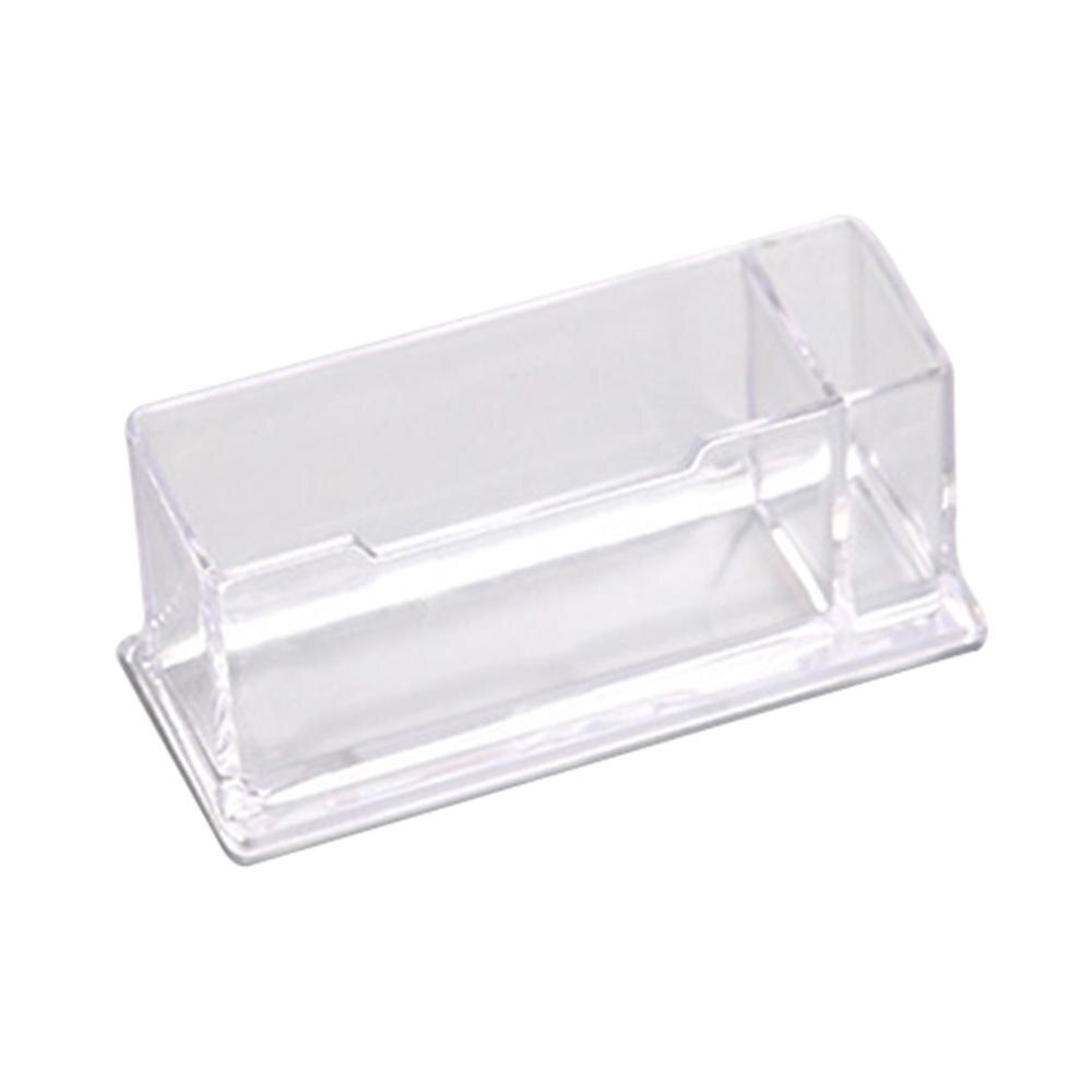 Portable Clear Business Card Holder Display Stand Desk Desktop Countertop Business Card Holder Desk Shelf Box: Type 2