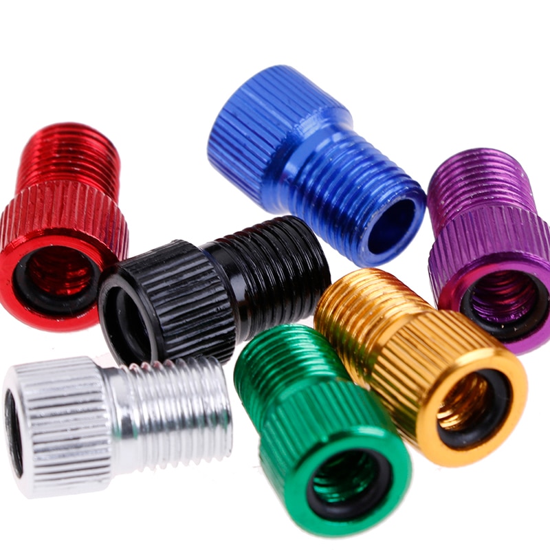 5pcs/Lot MTB Road Bike Tire Gas Valve Adaptor Tube Pump Repair Tools Bicycle Valve Adapter Air Pump Converter