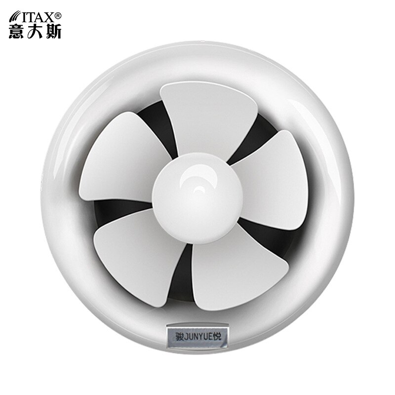 Rundt bad køkken lampe sort glasvæg rør type ventilation ventilator badeværelse udstødning 6 tommer 8 tommer 9918aa