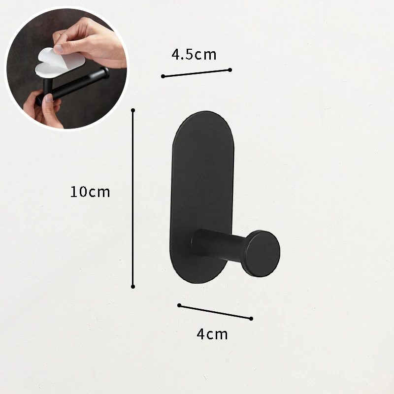 Wall Mount Toilet Towel Paper Holder Adhesive Black Silver Kitchen Roll Paper Stand Hanging Napkin Rack Bathroom Accessories WC: Navy Blue