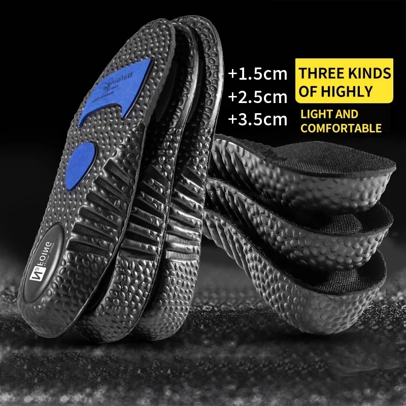 1 Paar Höhe erhöhen Einlegesohlen Männer Frauen Eva Sport Stoß dämpfung Schuhe Einlegesohle für Fuß gewölbe Unterstützung ortho pä dische Schuh polster
