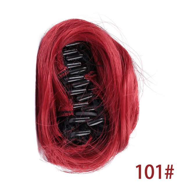 Aioosoo, moño de pelo moño rizado para mujeres, moño de Donut, extensiones de postizas, moño sintético de fibra de alta temperatura: 101