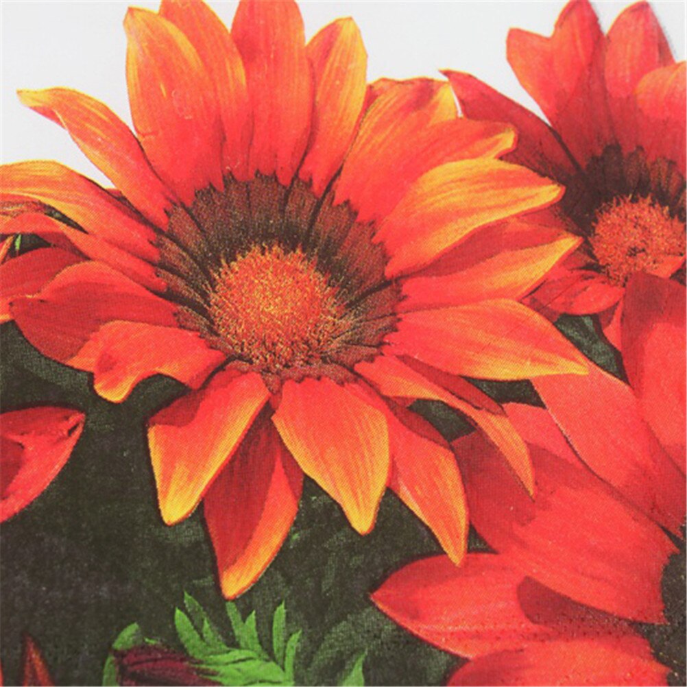 20pcs/pack/lot Sunflower Paper Napkin Flower Para Festas &amp; Party Supply Tissue decoupage Servilleta 33*33cm