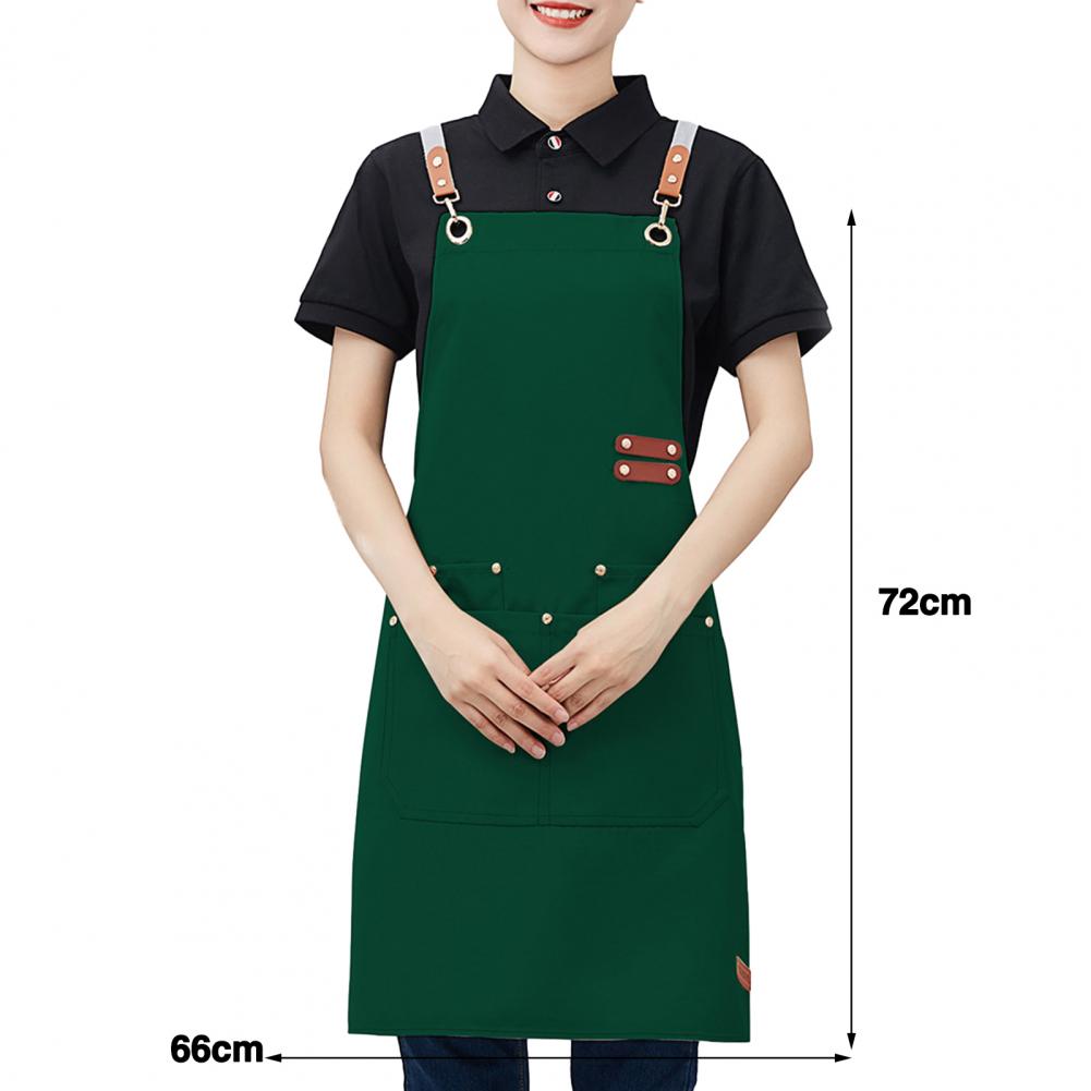 Dicke wasserdichte Schürze für Männer und Frauen, Anti-Fett, schmutzabweisende Kochschürze für Chefkoch, Café, Einkaufen, Kellner, Grill, Küche