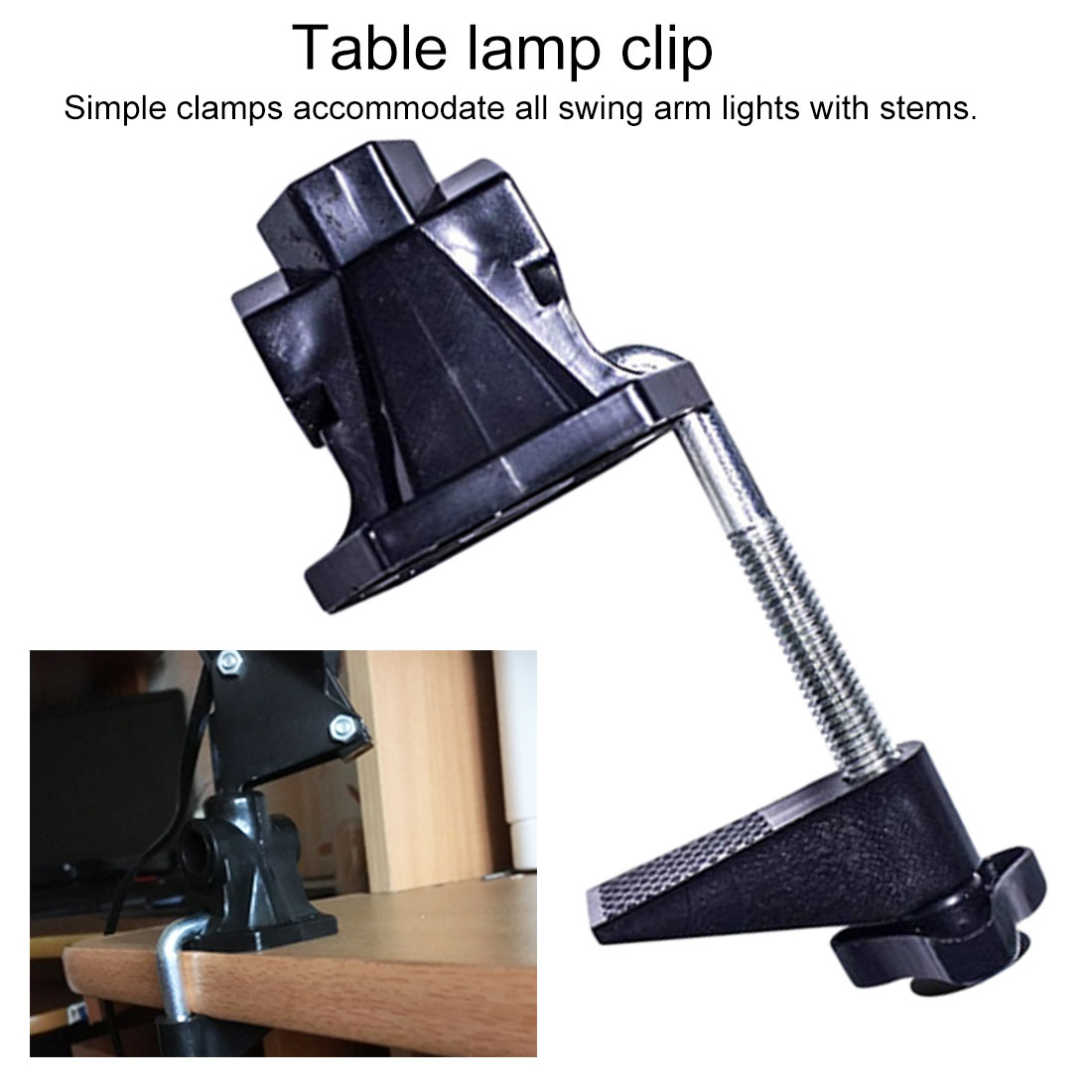 Hardware Bracket Clamp Accessories DIY Fixed Metal Desk Lamp Clip Fittings Screw Camera Flash Holder for Mic Stand
