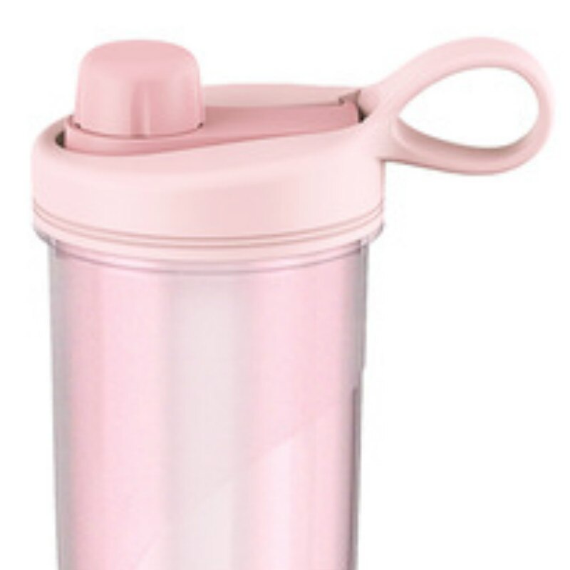 Gym fitness drikkeflaske shaker flaske med mikseball for kvinnebruk 550ml: Rosa