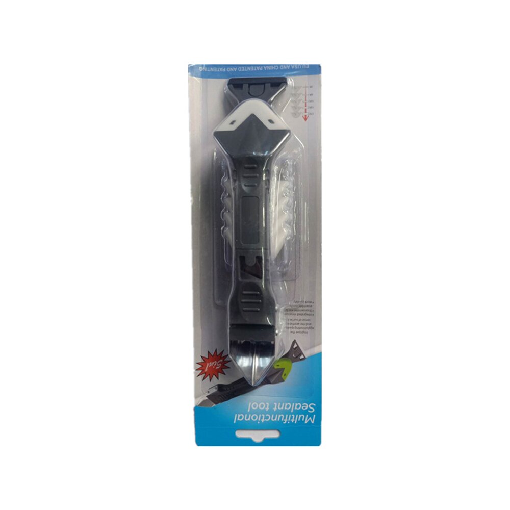 Grattoir à colle 5 en 1, lame en métal, verre, colle, plastique, pelle à colle, beauté: white