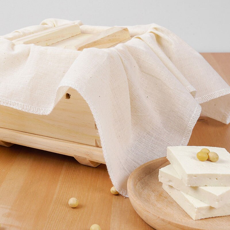 Gasa de muselina de algodón multifuncional, Kit de tela de filtro de leche de soja y vino, molde de prensado de soja, utensilio de cocina para hornear, 9 tamaños