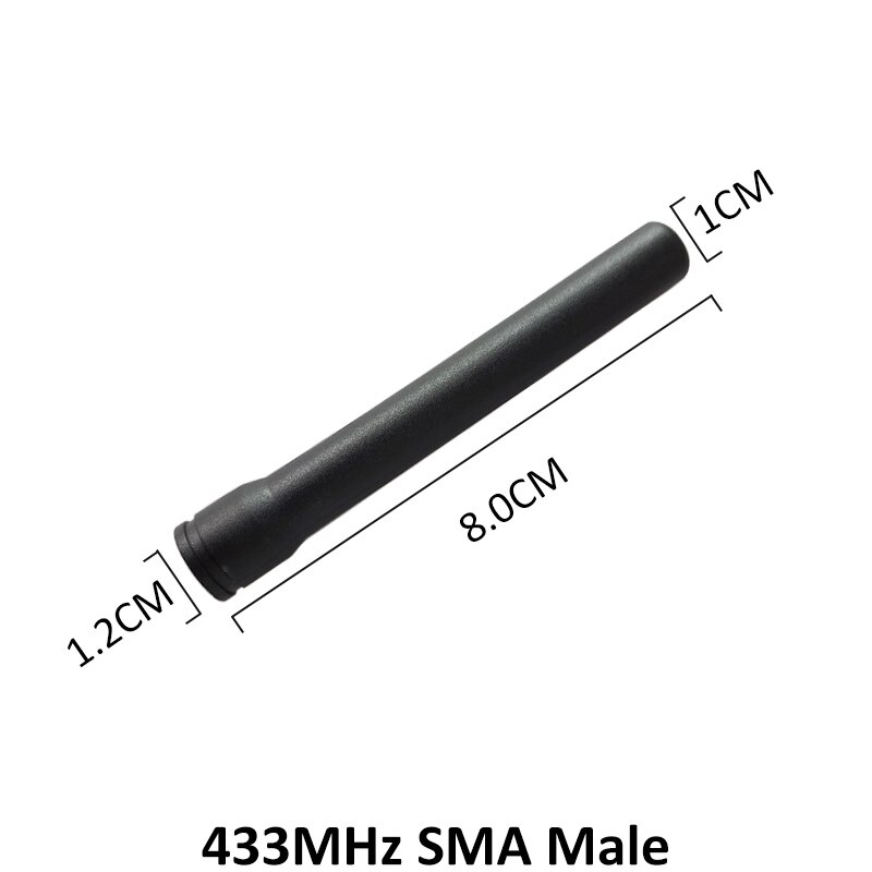 433MHz lora antenna 3dbi SMA Male Connector 433 mhz antena rubber waterproof antenne for wireless watermeter Gasmeter Lorawan