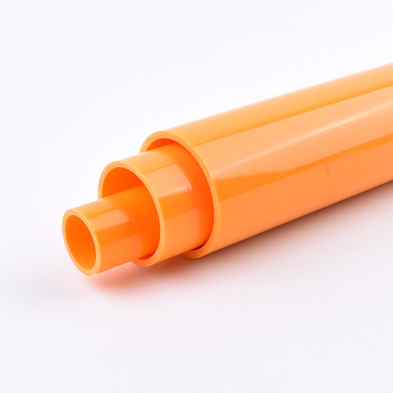 Out dia 20-50mm Orange PVC Pipe Length 50cm Agriculture Garden Irrigation Aquarium Fish Tank Water Tube Plumbing Pipe Fitting