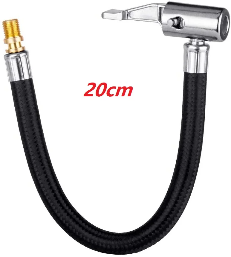 Pyörän moottoripyörän auton renkaan ilmantäyttöletku ilmatäytteinen pumppu jatkoputki sovitin kierrettävä renkaan ilmaliitäntä lukittava ilmaistukka