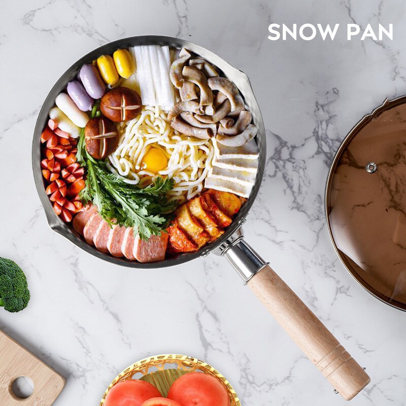 Stainless Steel Cast Iron Cooking Pot Set Mini Non Stick Egg Pan Japanese Kitchen Hotpot Ramen Soup Pot Korean Cookware