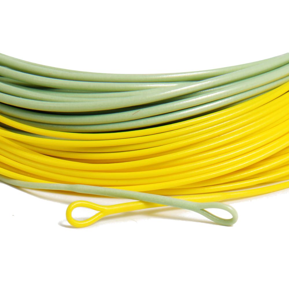 90FT WF 2/3/4/5/6/7/8/9F Gold Fly Line Weight Forward Floating Fly Fishing Line With Durable Loop