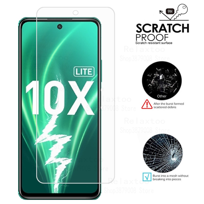 2in1 Protector For huawei honor 10x lite Screen Protector Camera Lens Tempered Glass on honor10xlite Cover honor 10 x lite Case