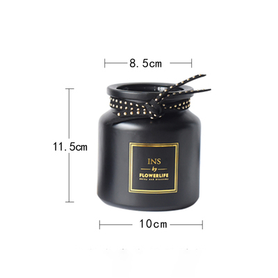 Keramik Vasen Heimat Dekoration nordisch Glas Vase Blume Tarrerium Hochzeit Tisch Dekoration Schwarz Weiß вазы ваза декор домадекор: F wie Bild