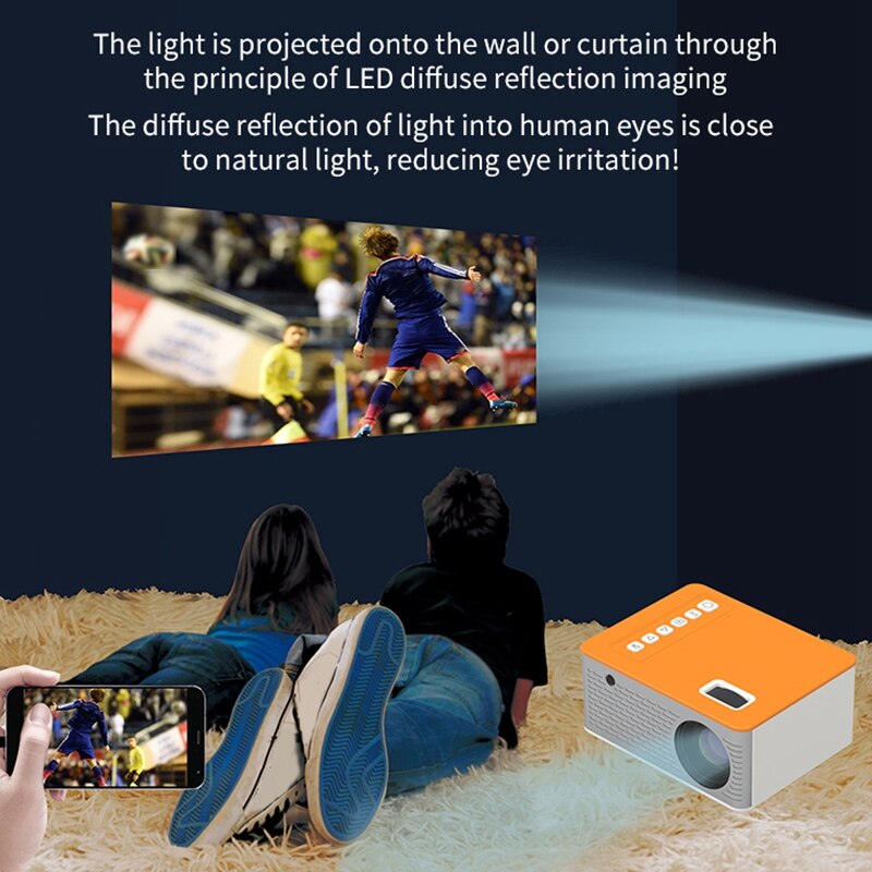 Mini Film Projektor Heimkino Video Projektor freundlicher LED Miniatur Tragbare Familie praktisch Projektor