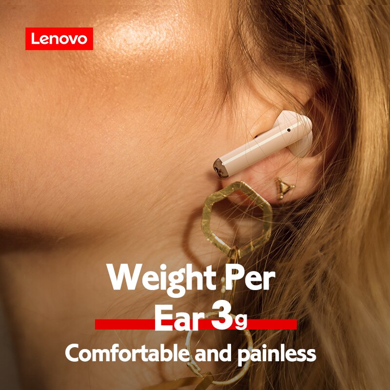 Lenovo LP1 Wireless Headphones Sport Waterproof Bluetooth Headphones 300mAh Charging Box HIFI Stereo Sound Earphones with Mic